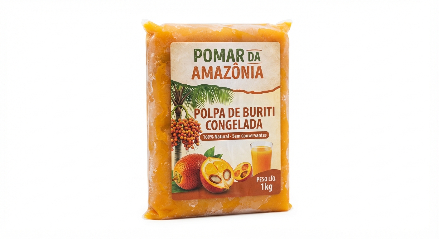 Polpa de Buriti Congelada 1 kg