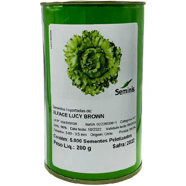 Semente de Alface Americana Lucy Brown 5.000 sementes Seminis