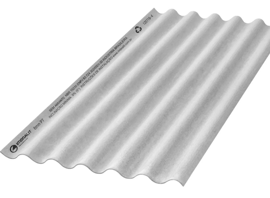 Telha fibrocimento 2,44m